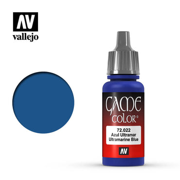 Vallejo 72022 Game Colour Ultramarine Blue 17 ml Acrylic Paint