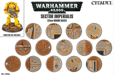 Citadel Sector Imperialis 32mm Round Bases