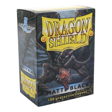 Dragon Shield - Standard Size Matte Sleeves (100ct) (Black)