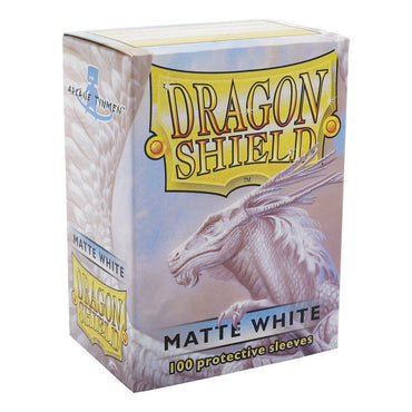 Dragon Shield - Standard Size Matte Sleeves (100ct) (White)
