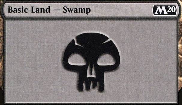 Swamp Basic Land MTG - random art