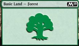 Forest Basic Land MTG - random art