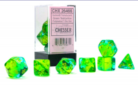 Chessex Translucent Green-Teal/Yellow 7-Die Set