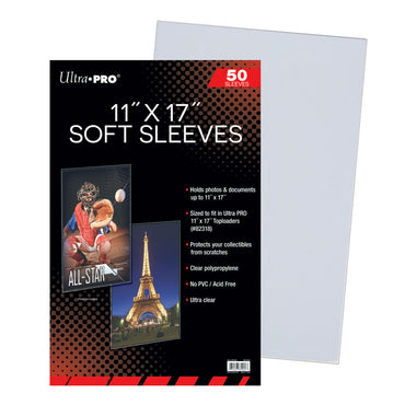 Ultra Pro 11" x 17" Soft Sleeves (50 ct)