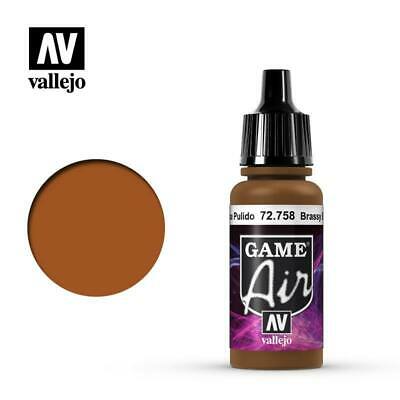 Vallejo 72758 Game Air Brassy Brass 17 ml Acrylic Paint