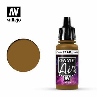 Vallejo 72740 Game Air Leather Brown 17 ml Acrylic Paint