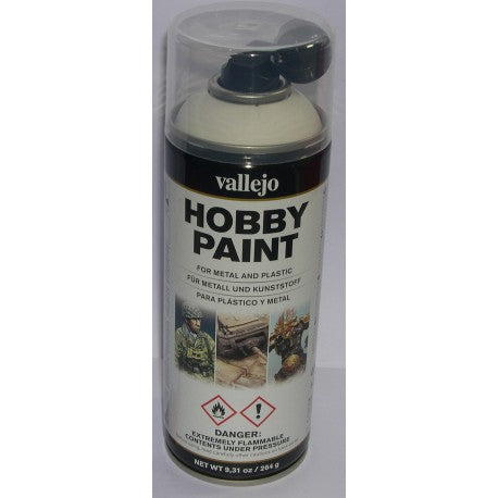 Vallejo White Primer Spray- This item can't be shipped express.