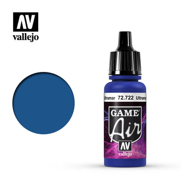 Vallejo 72722 Game Air Ultramarine Blue 17 ml Acrylic Paint