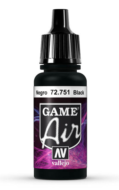 Vallejo 72751 Game Air Black 17 ml Acrylic Paint