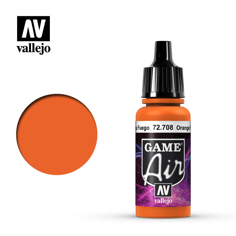 Vallejo 72708 Game Air Orange Fire 17 ml Acrylic Paint
