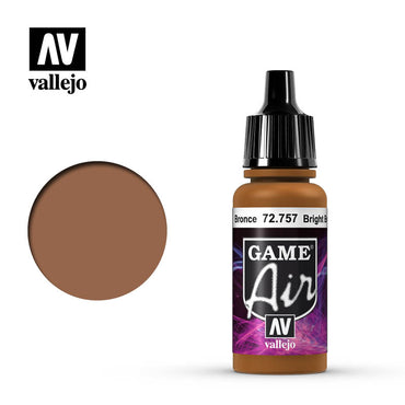 Vallejo 72757 Game Air Bright Bronze 17 ml Acrylic Paint