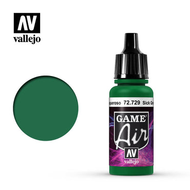 Vallejo 72729 Game Air Sick Green 17 ml Acrylic Paint