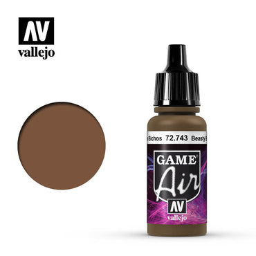 Vallejo 72743 Game Air Beasty Brown 17 ml Acrylic Paint