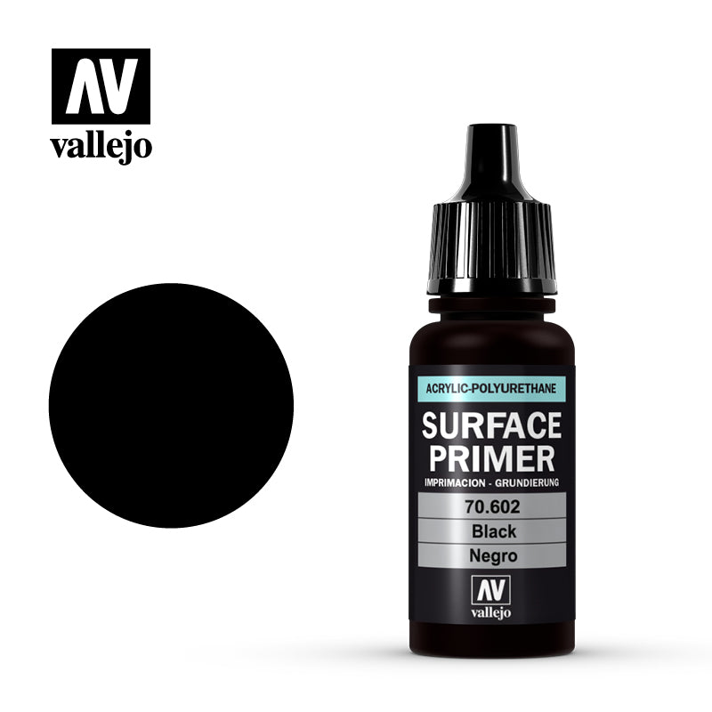 Vallejo 70602 Surface Primer - Black 17 ml