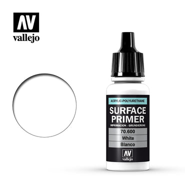 Vallejo 70600 Surface Primer - White 17 ml